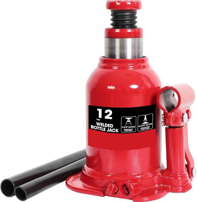 Domkrats hidraulisks zemais 12T, celšanas augstums: min. 16.7 cm - maks. 28   cm (05-12T-1)