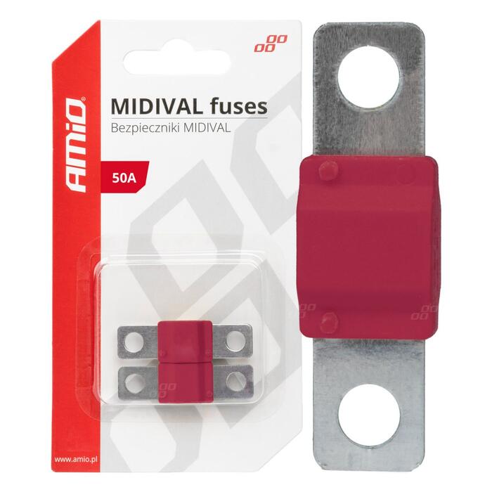 Drošinātājs Car MIDIVAL fuses 50A AMIO-03475