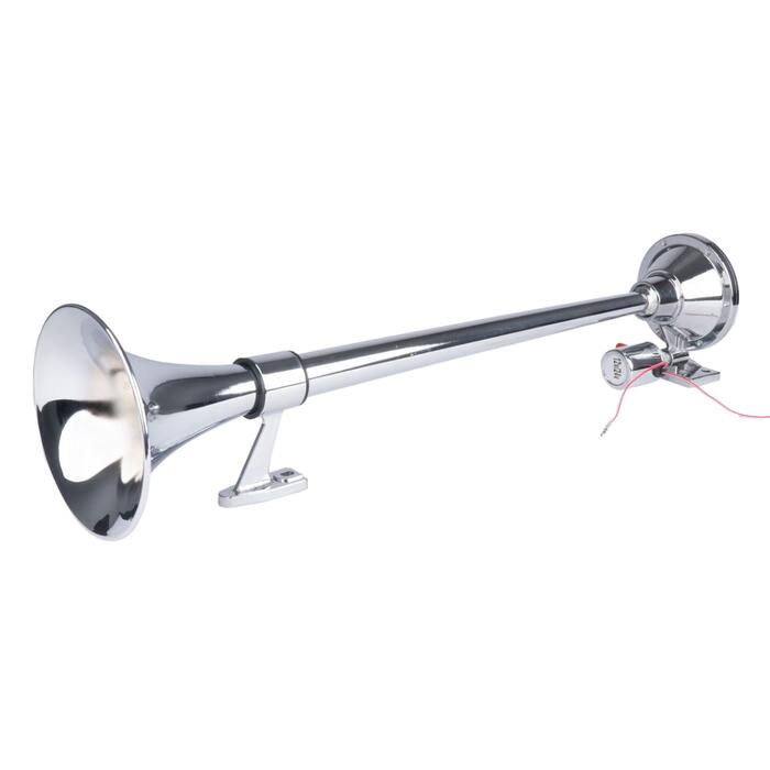 Zvanu fanfāras skaņas signāls hroms 640mm