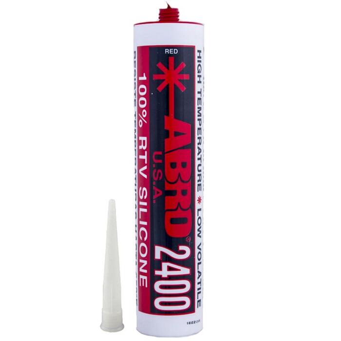Sarkans karstumizturīgs hermētiķis 343°C RTV Silicone 310ml ABRO SS2400 (SS2400)