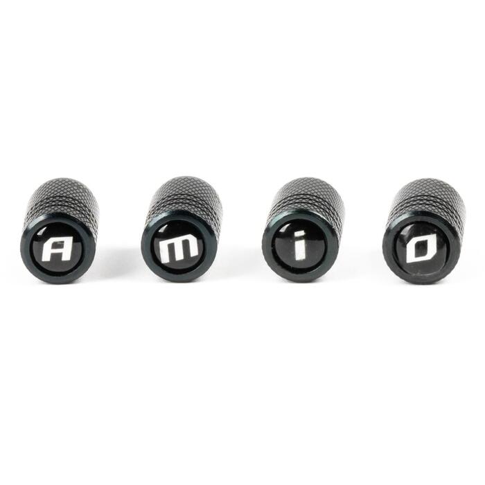 Ventiļu micītes Aluminium Black Valve AMiO
