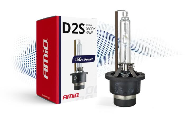 Xenon spuldze D2S 5500K AMiO 150%