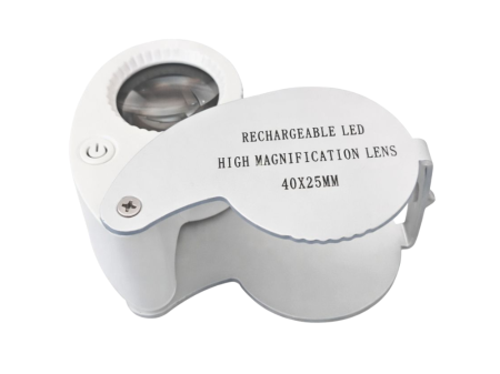 Увеличительное стекло 40x 25мм 9 LED USB (P09214)