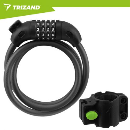 Velosipēda slēdzene ar kodu 120 cm (P27338)