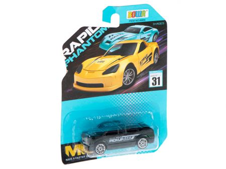 Автомобиль металлический Пикап черный 7см (5586_2)