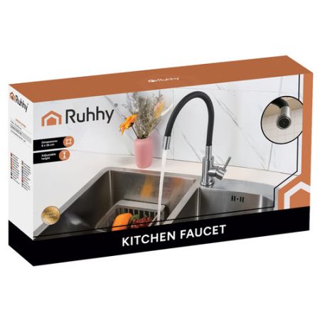 Virtuves jaucējkrāns ar elastīgu snīpi un aeratoru (P26324)