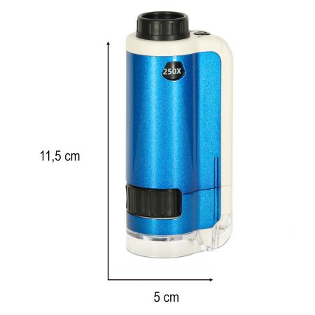 Учебный микроскоп для детей с увеличением 100/250x крат (3643)