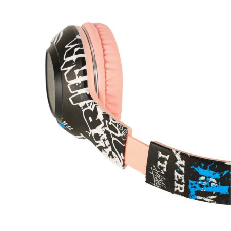 Беспроводные складные наушники Bluetooth RGB розовые (код товара 3142_1)