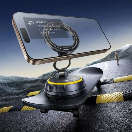 Baseus VC2 Flex Suction Cup Magnetic Clamp Car Mount Автомобильный держатель / космический чёрный (C0013803)