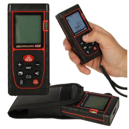 Digitālais lāzera attāluma mērītājs IP54 3mm/60m (4711)