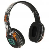 Bezvadu salokāmas austiņas Bluetooth RGB melnas (preces kods 3142)