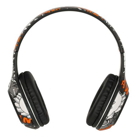 Bezvadu salokāmas austiņas Bluetooth RGB melnas (preces kods 3142)
