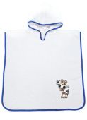 ДЕТСКОЕ ПОЛОТЕНЦЕ ПОНЧО ЖИРАФЁНОК WHITE/D.BLUE