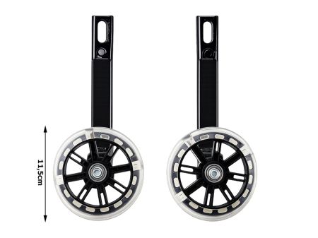 Sānu velosipēda palīgriteņi ar LED apgaismojumu (P14624)