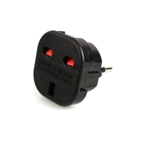 Переходник сетевого гнезда UK (Аглия) 3pin на Euro стандарт 2Pin UK на EU адаптер (OEM) (UK-EUR-PWAD)