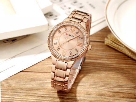 CURREN Женские наручные часы 9004 (ZC506C) rose gold + BOX