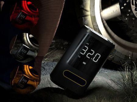 Электрический насос для автомобилей, мотоциклов, велосипедов и мячей LCD 10bar (P11510)