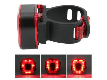 Velosipēda aizmugurējais lukturis USB (P14494)