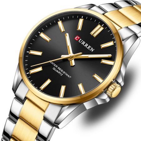 CURREN Vīriešu rokas pulkstenis 9090G (ZC041B) + BOX gold/silver