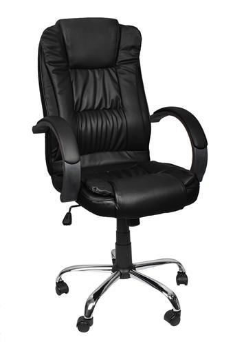 Biroja krēsls melns eko āda (P8983)