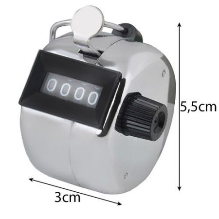 Ручной счетчик - кликер (clicker) в металлическом корпусе (LUX-23454m)