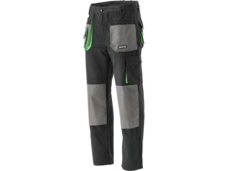 Yato Рабочие Брюки Palea YT-80168, XL, 270 г/м², 9 карманов, 100% хлопок, застежка на молнии и пуговице (YT-80168)