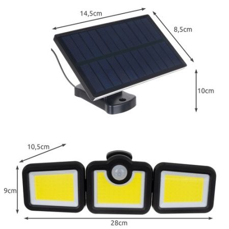 Уличный фонарь с солнечной батареей с панелью Izoxis 171 LED (P19440/P12324)
