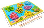 Деревянная развивающая игра-рыбалка на магнитах (P7796)