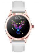 Gino Rossi Smartwatch SW017-5 r.gold/white (SG011E)