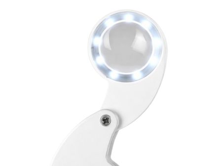 Увеличительное стекло 60x 25мм LED UV USB (P09215)