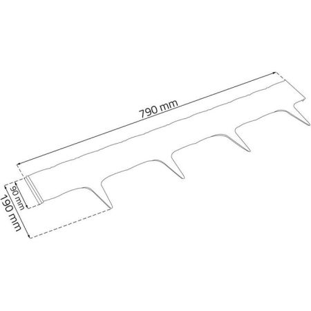 PROSPERPLAST Бордюр для клумбы 3.9м; IBRA-R222 PROSPERPLAST (IBRA-R222)