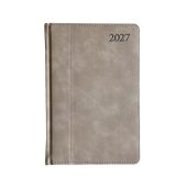 Plānotājs PREMIER plus 2027, PU A5, diena, gaišs kakao (Latviešu valodā) (100-09664)