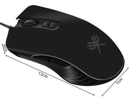 Игровая мышь LED 1200-7200 DPI 7 кнопок USB (P16716)