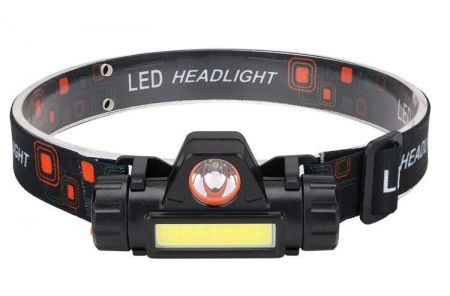 Налобный фонарик LED USB (P18371)