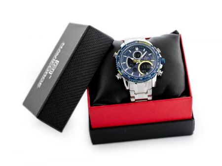 NAVIFORCE Vīriešu rokas pulkstenis NF9182 - (ZN118B) + BOX tumši zila/sudraba