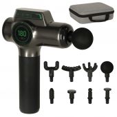 Masāžas pistole + 8 uzgaļi + USB + soma (3713)