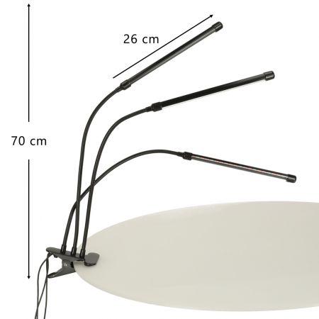 Audzēšanas lampa Fitolampa 3 paneli LED (3090)
