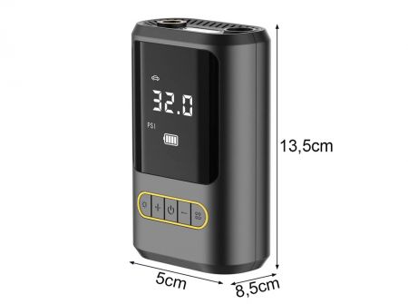 Электрический насос для автомобилей, мотоциклов, велосипедов и мячей LCD 10bar (P11510)
