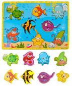 Деревянная развивающая игра-рыбалка на магнитах (P7796)
