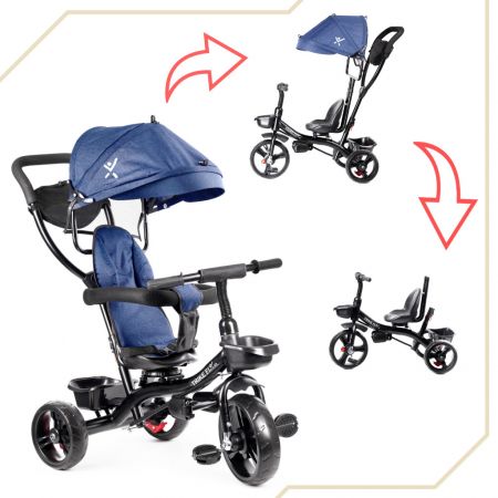 Trike Fix Lite 2in1 Коляскa и трехколесные велосипед navy blue (6200_1)