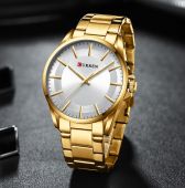 CURREN Vīriešu rokas pulkstenis 8429 (ZC043A) + BOX gold/silver