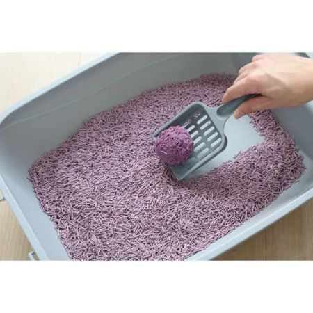 UNIQ PETS CAT LITTER TOFU biodegradable Lavender - комкающийся, гранулированный наполнитель для кошачьего туалета с ароматом лаванды 5 кг / 12 л (5906893243393)