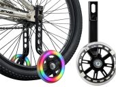 Sānu velosipēda palīgriteņi ar LED apgaismojumu (P14624)
