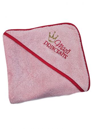 BĒRNU DVIELIS AR KAPUCI MAZĀ PRINCESĪTE PINK