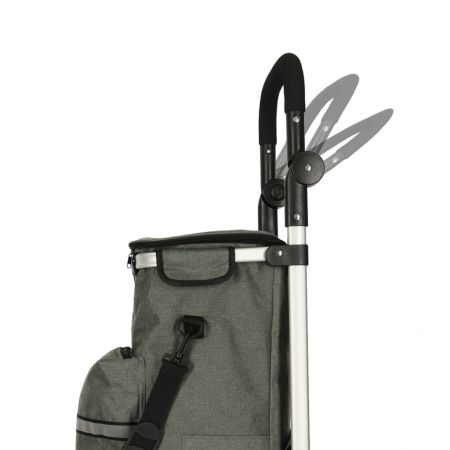 Salokāmā soma iepirkumiem uz riteņiem 40l 100cm (preces kods 3141) pelēka