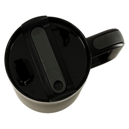 Термокружка с ручкой и трубочкой 1.2L черная (3032)