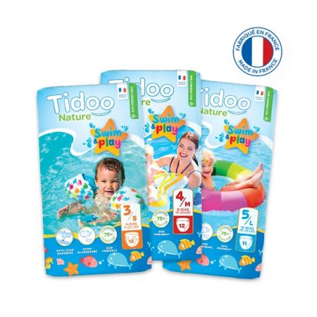 Tidoo Nature Подгузники для плавания ЭКО Swim & Play Размер 5/L - 12-18kg 11 шт.