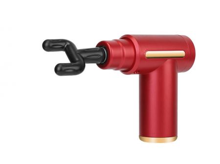 Mini masāžas pistole 4 uzgaļi sarkana (P24216_CZE)