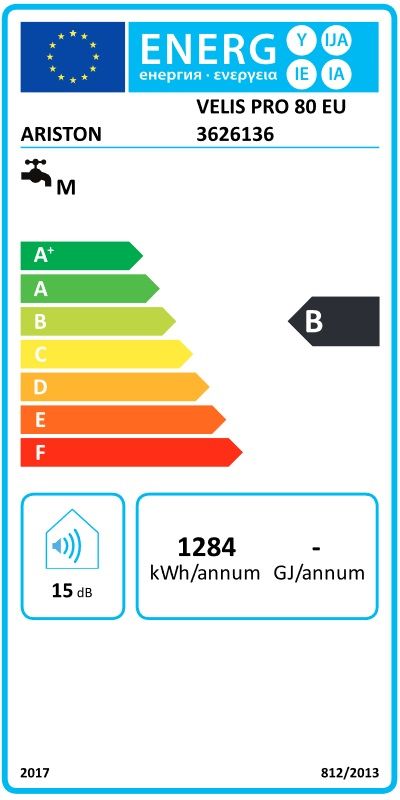 Ariston Ūdens sildītājs elektriskais Velis PRO 80 EU (3626136)