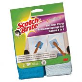Тряпочки из микрофибры для окон 3M Scotch-Brite, 32 х 30 см, 2 шт./упак. (400-01423)